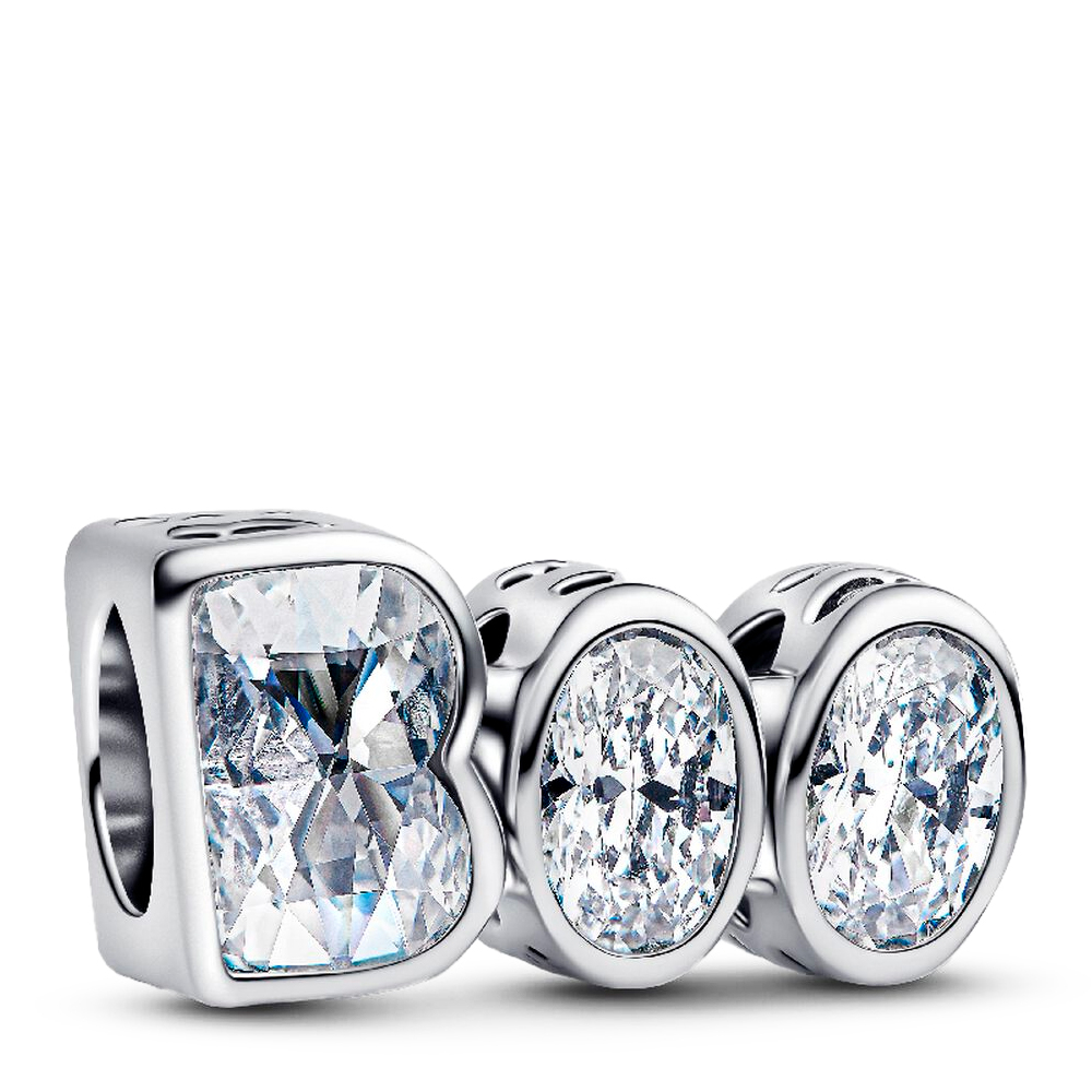 Pandora Dark/Silver Charms Boo Glow-In-The- Charm Sterling 794060C01