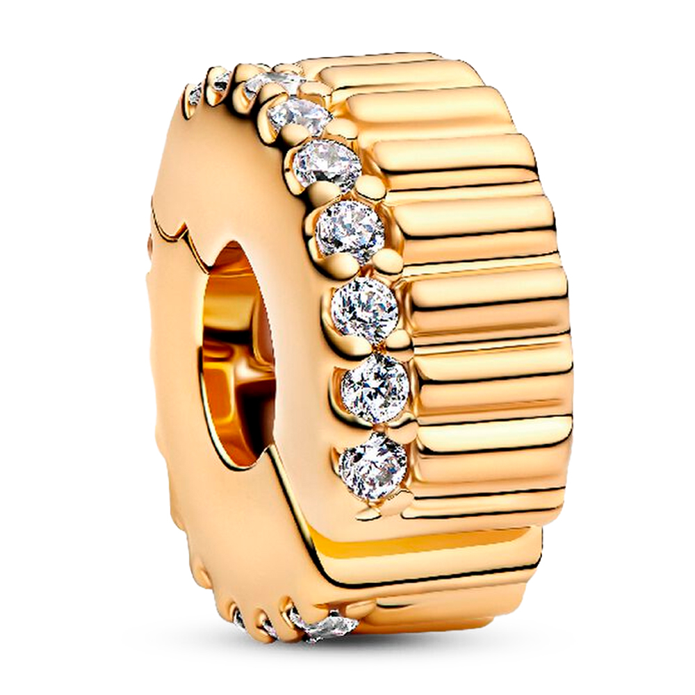 Pandora  Charms Ribbed Charm Clip 764078C01