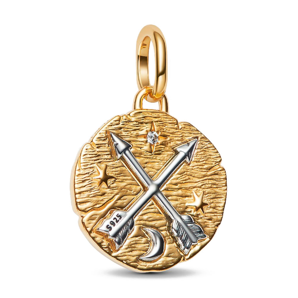 Pandora  Charms Medallion and Crossed Arrows Charm 764081C01