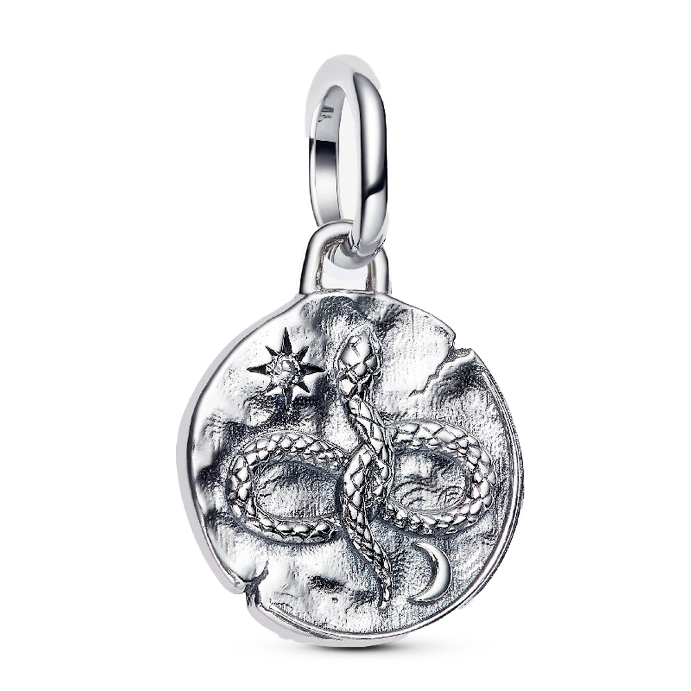 Pandora Silver Charms Infinity Snake Medallion Charm 793976C01