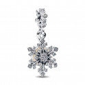 Double Snowflake Pendant Charm 794142C01