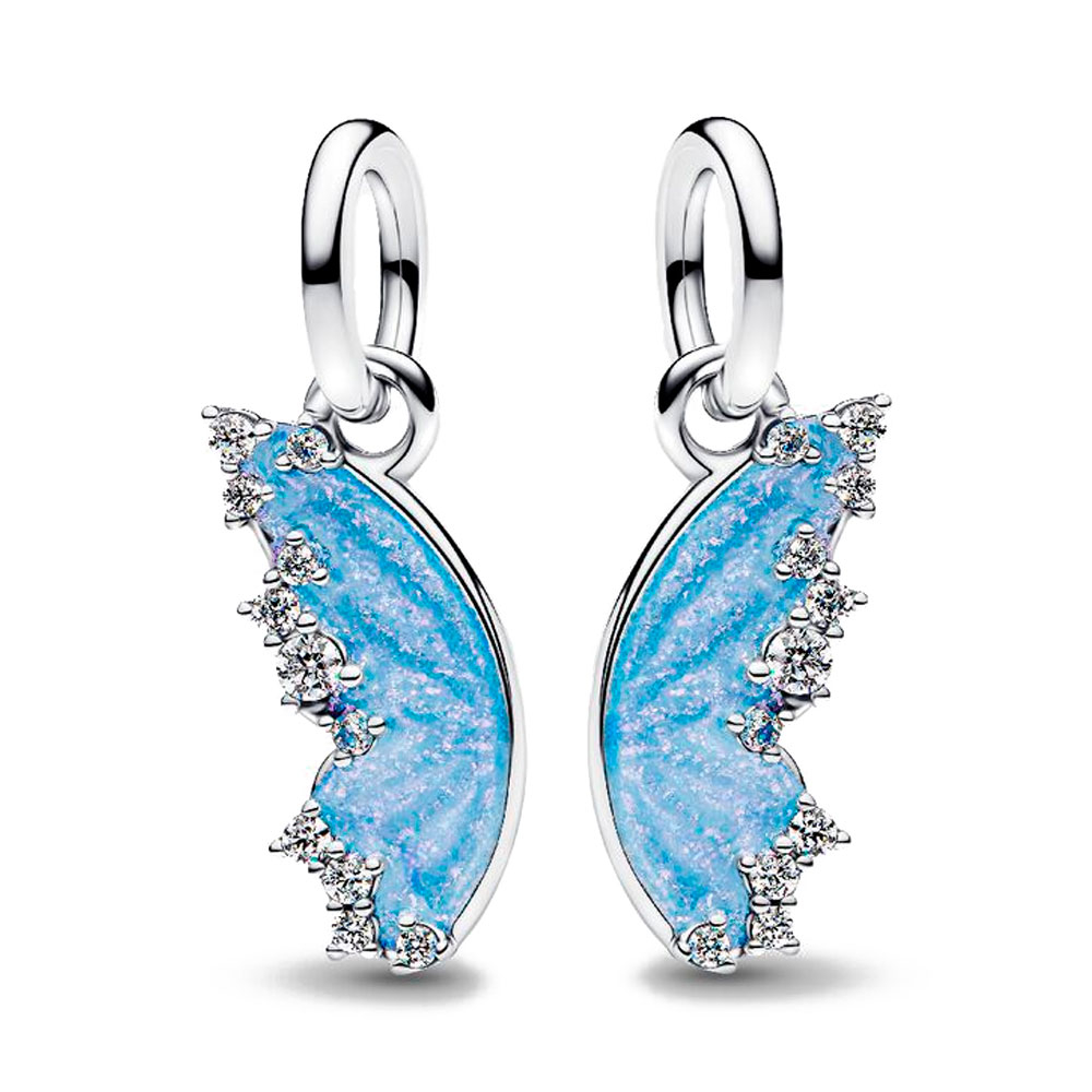 Pandora Silver/Blue Charms Butterfly Divisible Pendant Charm 794244C01