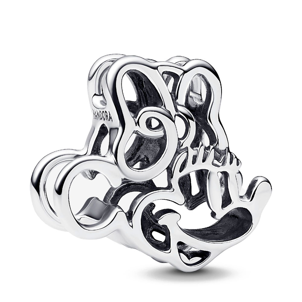Pandora Silver Charms Disney Filigree Minnie Mouse Charm 793908C00