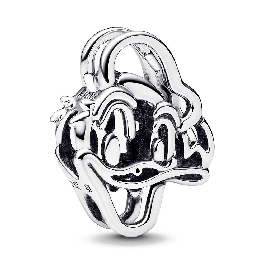 Pandora Silver Charms Disney Filigree Donald Duck Charm 793909C00