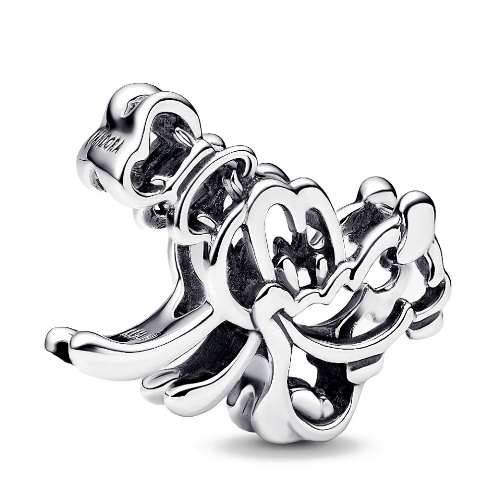 Pandora Silver Charms Disney Filigree Goofy Charm 793912C00