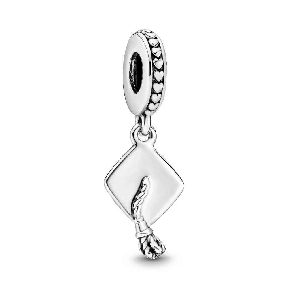 Pandora Silver Charms Caplet Charm Graduation Cap 791892
