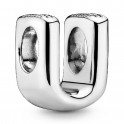 Breloque en argent massif Lettre U 797475