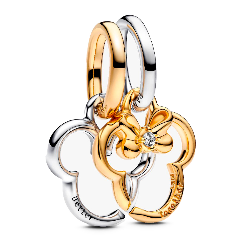 Pandora Charm Colgante Divisible Mickey Mouse & Minnie Mouse de Disney 763650C01