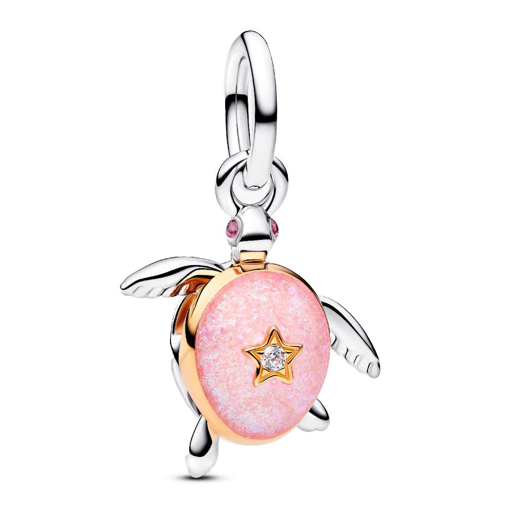 Pandora Pink Charms Club Sea Turtle Charm Pendant 2026 764432C01