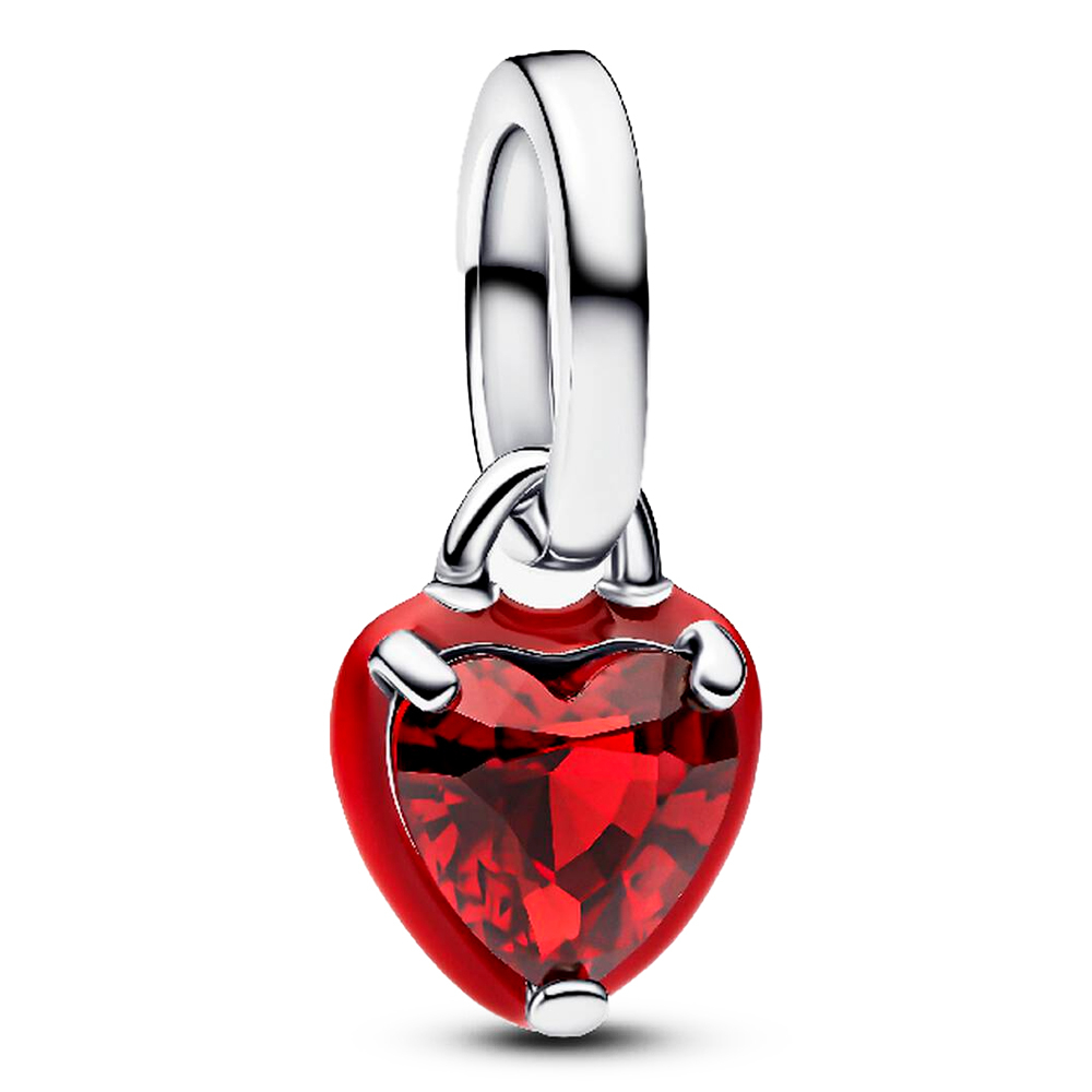 Pandora Red Charms Charm Mini Pendant Heart Chakra 793042C05