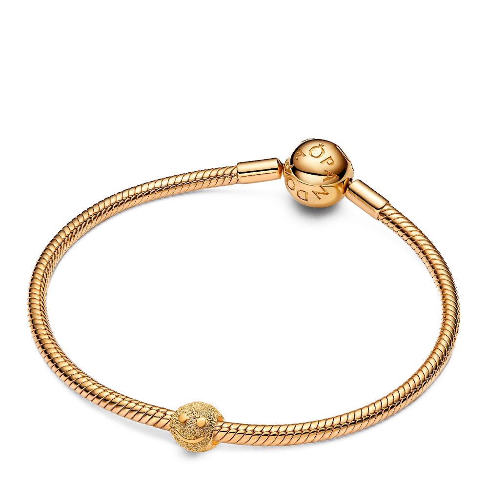 Pandora Charm Mini Cara Feliz Textura 764526C00 – imagen 2