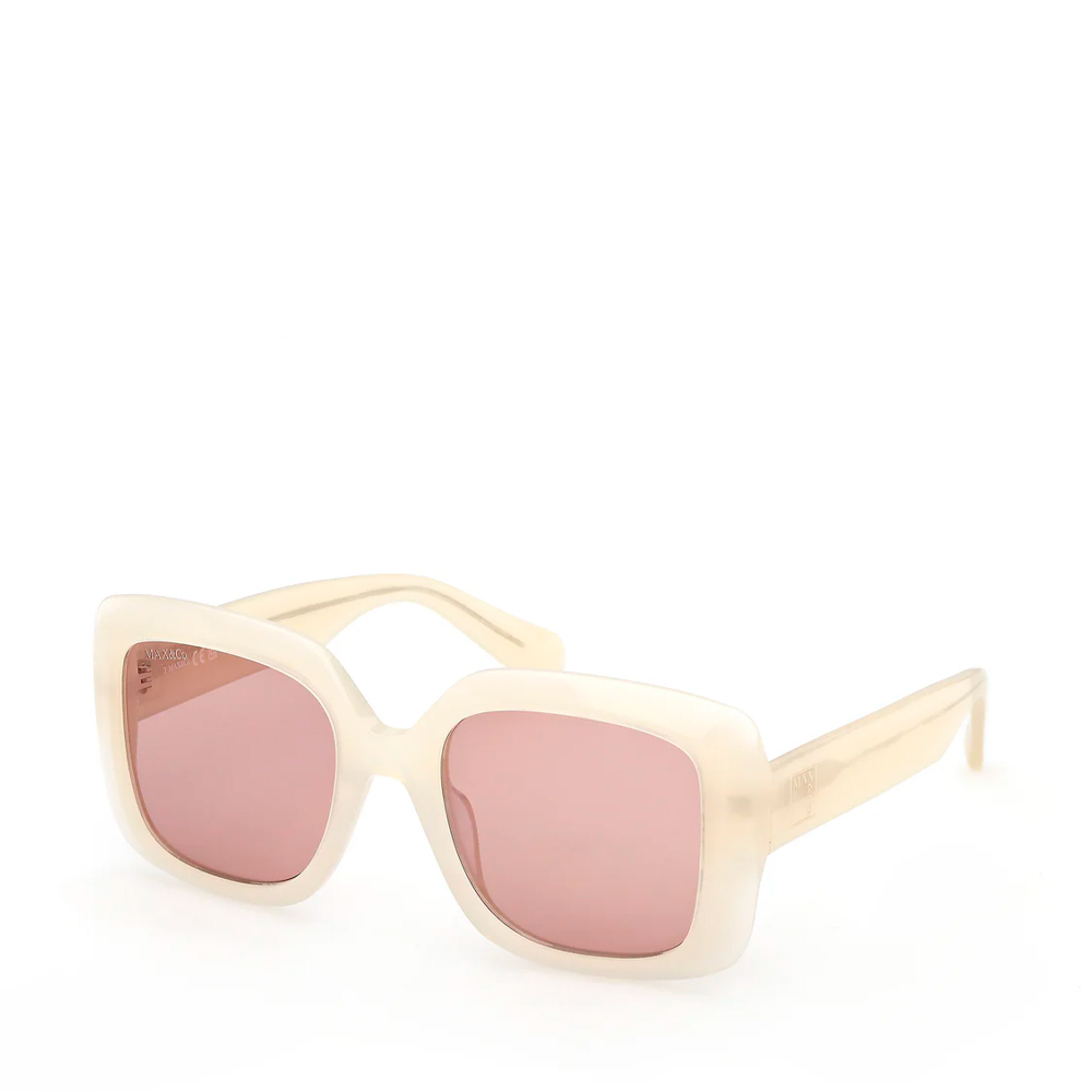 Max&Co Women's White/Burgundy Sunglasses For Sunglasses Mo0153