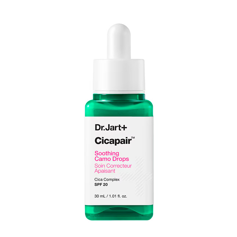 Dr. Jart + Women's Green/Beige Face Skin Care Cicapair Soothing Camo Drops Spf20 Soothing Drops With Color