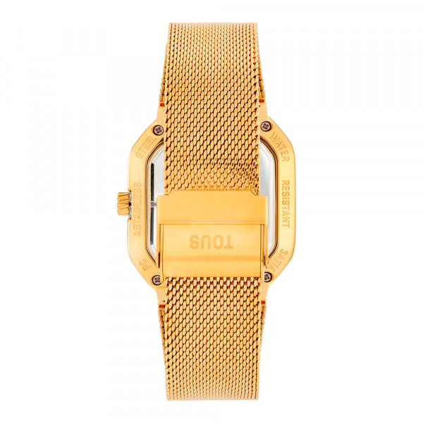 reloj-analogico-con-brazalete-de-acero-dorado-d-bear-party