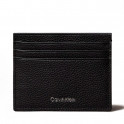 Card holder with engraved logo