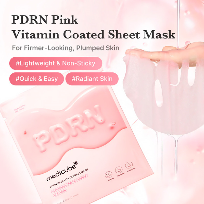 Medicube Pdrn Pink Vita Coating Mask Mascarilla Facial – imagen 2