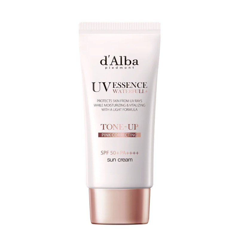 D'alba White/Blue Face Sunscreen Uv Essence Waterfull+ Spf50+ Toning And Protective Sun Lotion