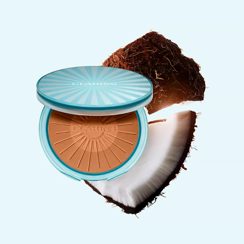 Clarins Sunkissed Healthy Glow - Polvo bronceador de 17 g | Bronceador jumbo | Colección Cryo de edición limitada | Suave, difuminado y matificante para un brillo radiante bañado por el sol – imagen 2