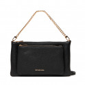 Sac bandouli&egrave;re Jet Set transformable de taille moyenne en cuir grain&eacute;