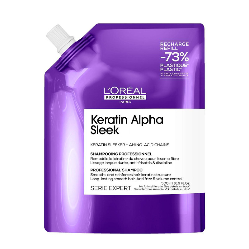 Loreal Professionnel Cream Shampoos Keratin Alpha Sleek Shampoo Keratin Treatment Shampoo