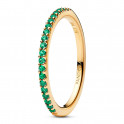 Anel de faixa verde brilhante 162999C03