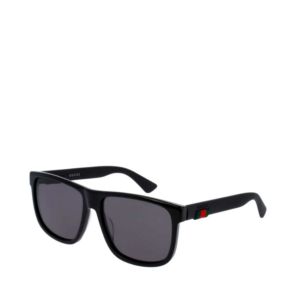 Gucci Man Sunglass GG0010S - Frame color: Black, Lens color: Grey