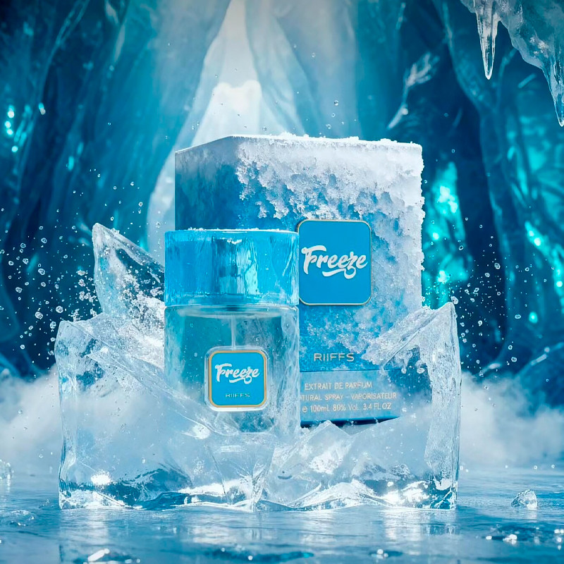 Riiffs Perfumes Freeze - Fresh, Icy, Musky - Extracto de Parfum Long Lasting Fragrance for Unisex, 3.4 onzas / 100 ml – imagen 2