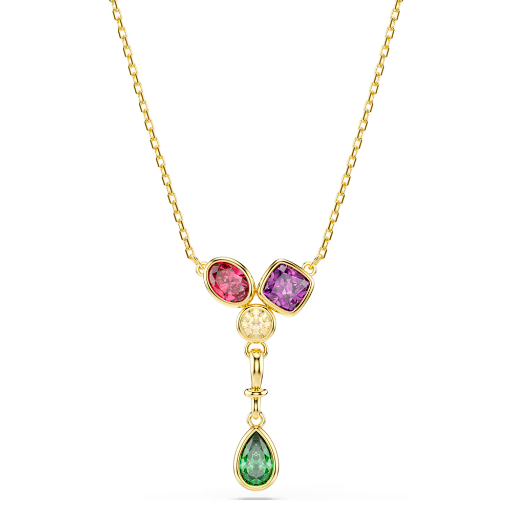 Swarovski Light/Gold Necklaces Y-Shaped Pendant Imber