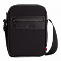 Borsa da reporter con texture miste e logo