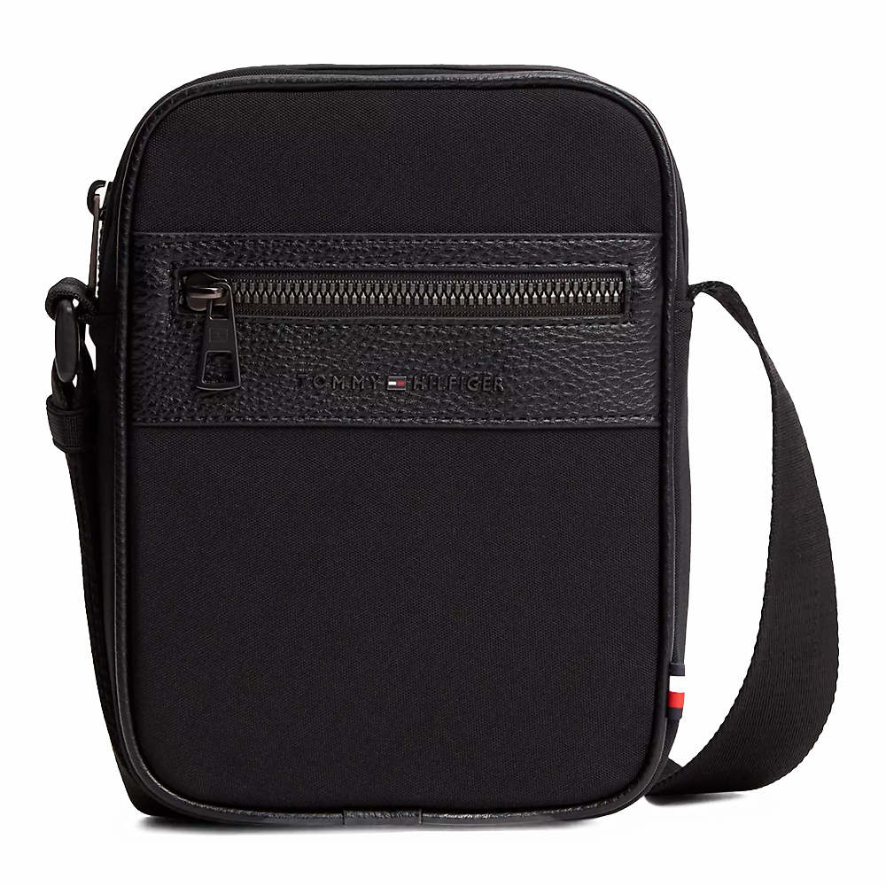 Tommy Hilfiger Eyewear Men's Messenger Bags, Toiletry Bags And Suitcases For Reporter Bag With Mixed Textures And Logo