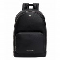Backpack with badge and distinctive ribbon
