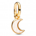 Pendentif Mini Charm en forme de croissant de lune blanc 764614C01