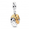 Pingente de cora&ccedil;&atilde;o Te Fiti da Princesa Moana da Disney, branco, 764385C01