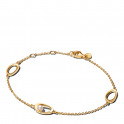Pulsera Ovalada Forma Org&aacute;nica en Pav&eacute; y Perla Cultivada de Agua Dulce Tratada 564677C01