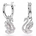 Boucles d'oreilles cygne