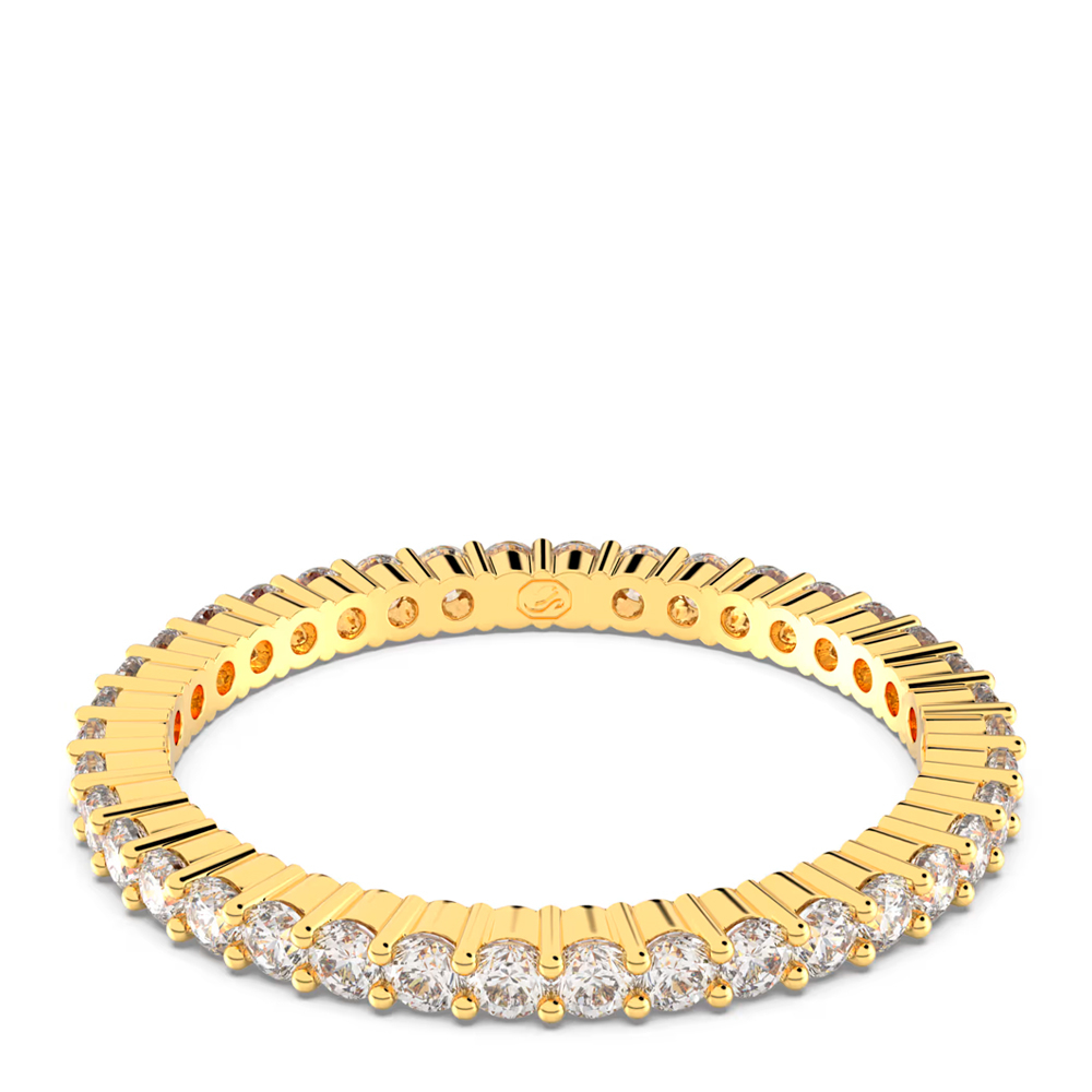 Swarovski Damen Giallo Fingerring "Matrix Tennis Vittore, 5655703, 5656293, 5656300, 5656297" Gr. 55, Gold (Gelbgoldfarben, Kristallweiß), Fingerringe, 5... - Image 3