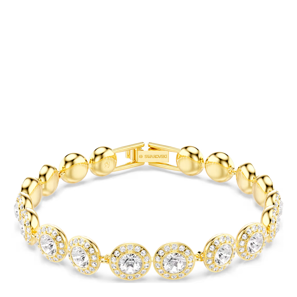 Swarovski Women's Angelic Clear Crystal Pave Gold Tone Bracelet 5505469