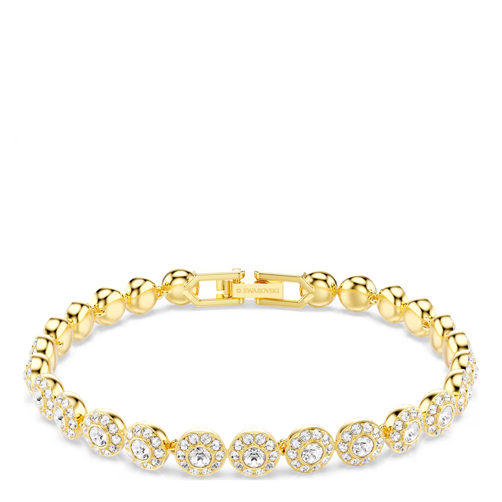 Swarovski Gold Bracelets One Angelic Round Bracelet
