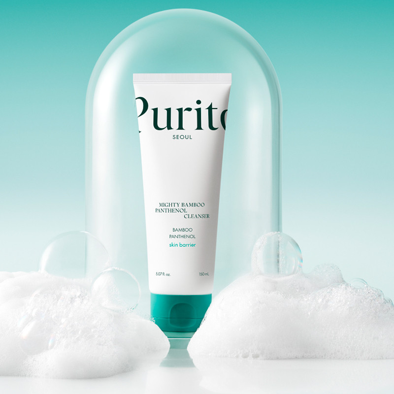 Purito Mighty Bamboo Limpiador facial Panthenol 150ml – imagen 2