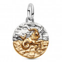 Pingente Medalh&atilde;o do Zod&iacute;aco de Capric&oacute;rnio 764987C01
