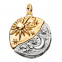 Pingente medalh&atilde;o Sol e Lua tamanho XL 764806C01