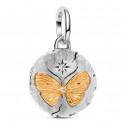 Breloque m&eacute;daillon papillon 764803C01
