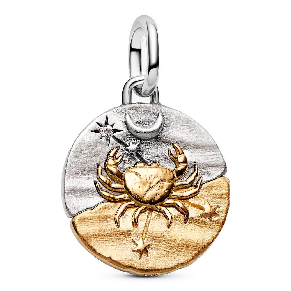 Pandora Charms Medaillon-Anhänger mit dem Sternzeichen Krebs 764984C01