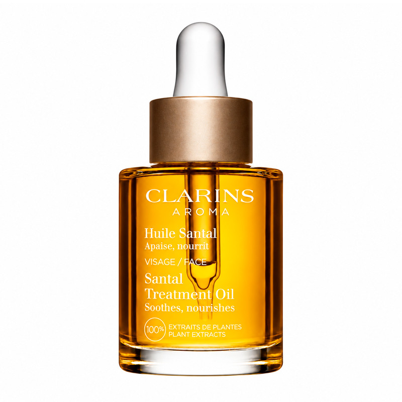 Clarins Huile Santal Nourishing And Calming Oil Huile Santal Aceite de Sándalo Nutritivo Y Calmante