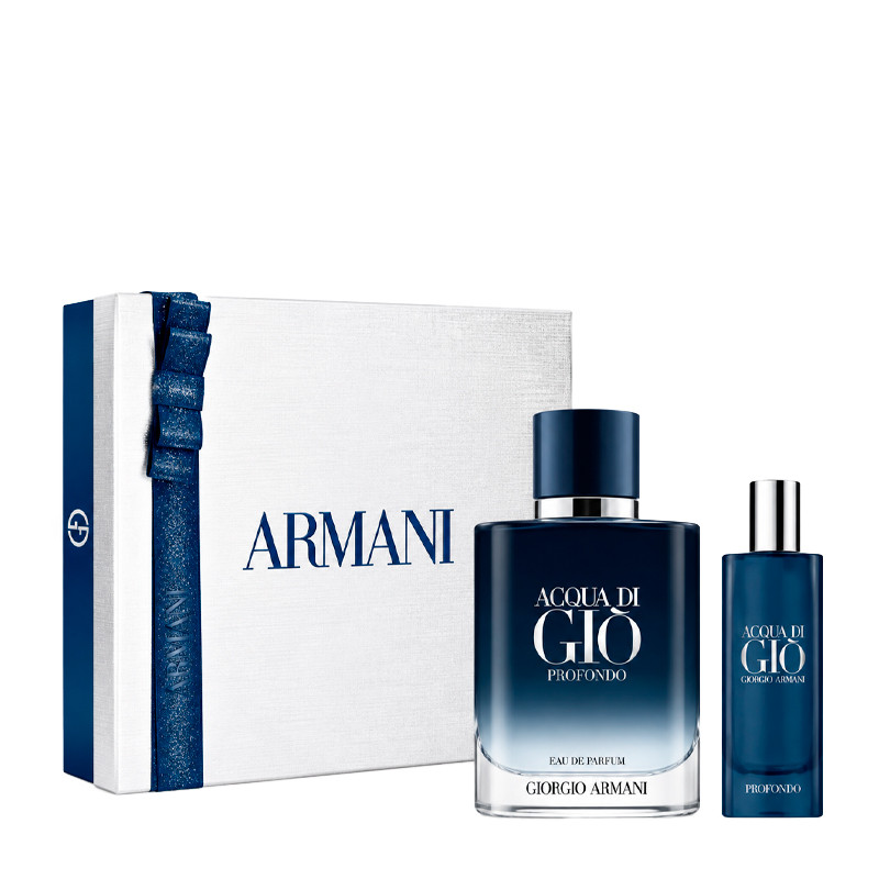 Armani Acqua Di Gio Profondo Eau De Parfum Set - 3,4 FL OZ. Eau de Parfum Men's Perfumes