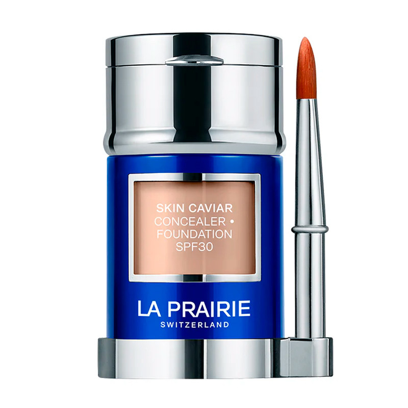 La Prairie 20-Peche Fluid Base Skin Caviar Complexion - Concealer Foundation Spf30 Liquid Foundation And Concealer