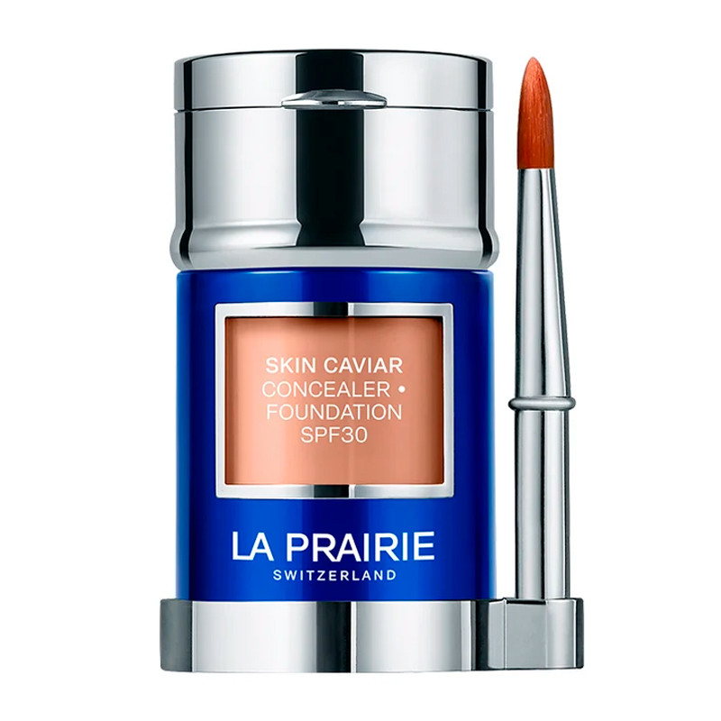 La Prairie 10-Porcelaine Blush Fluid Base Skin Caviar Complexion - Concealer Foundation Spf30 Liquid Foundation And Concealer