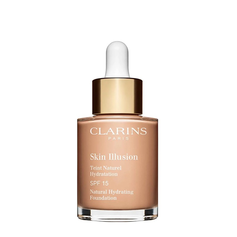 Clarins Bases de Maquilhagem Skin Illusion Base de maquiagem fluida 107 BEIGE
