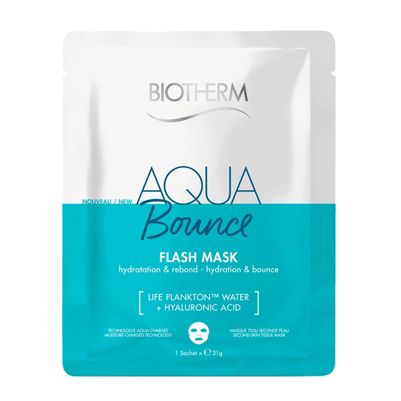 Biotherm Damen Gesichtspflege Aqua Bounce Flash Mask Schutzmaske