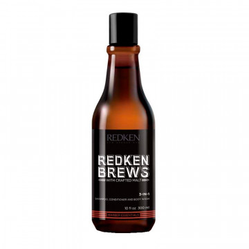 Redken Brews 3-i-1 schampo, balsam och duschtvål